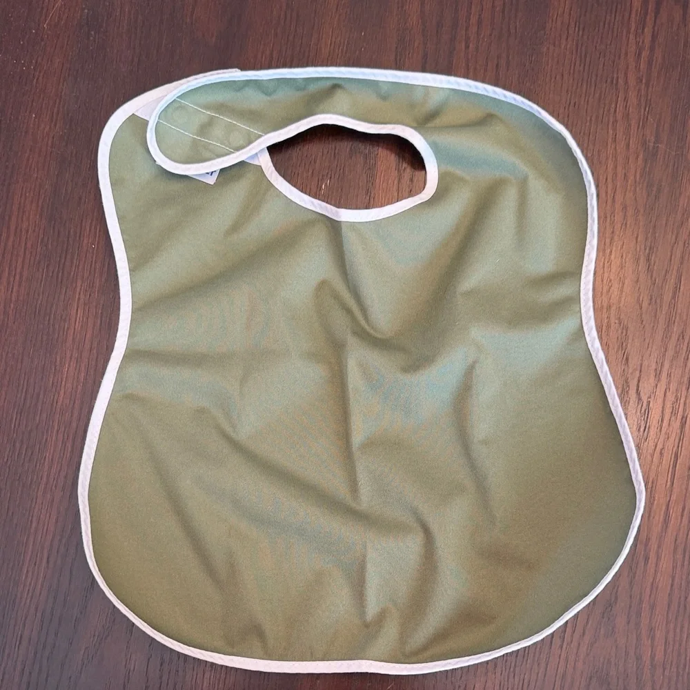5 Pack Colorful Waterproof Kids Bib Set - Red, Yellow, Blue, Green, Gray